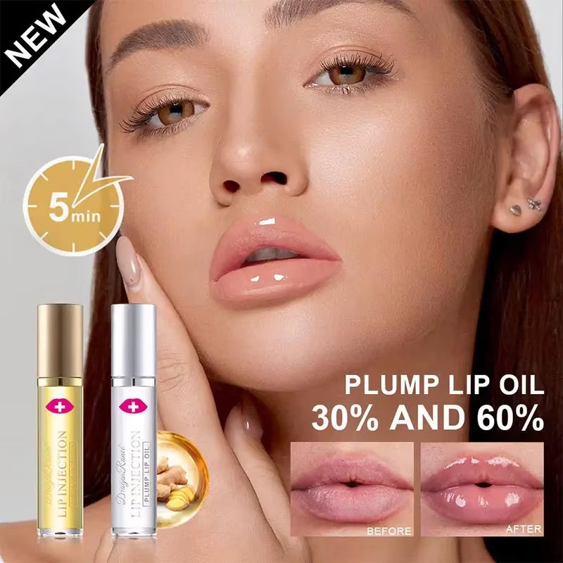 Lip Plumper Oil Lip Instant Volumising Enhancer Lip Gloss Plumping Serum Moisturizing Anti-Wrinkle Lipstick Sexy Lip Care Makeup