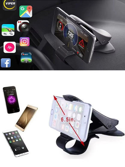 Universal Car Mobile Phone Holder Easy Clip Mount Stand Panel Multi-Functional Universal Dashboard GPS Navigation Bracket Holder